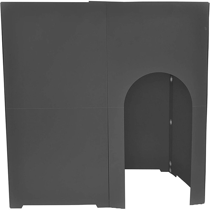 タチバナ産業 Koshitsu-Dana (コシツダナ) 個室 パーテーション 間仕切り テレワーク リモートワーク 在宅勤務 避難所 プライバシースペース 会社 オフィス 飛沫 置くだけ 軽量 日本製 プラダン ブラック