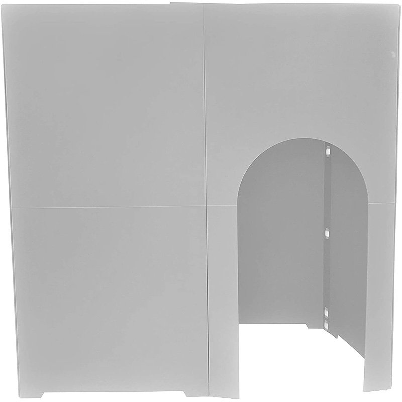 タチバナ産業 Koshitsu-Dana (コシツダナ) 個室 パーテーション 間仕切り テレワーク リモートワーク 在宅勤務 避難所 プライバシースペース 会社 オフィス 飛沫 置くだけ 軽量 日本製 プラダン グレー