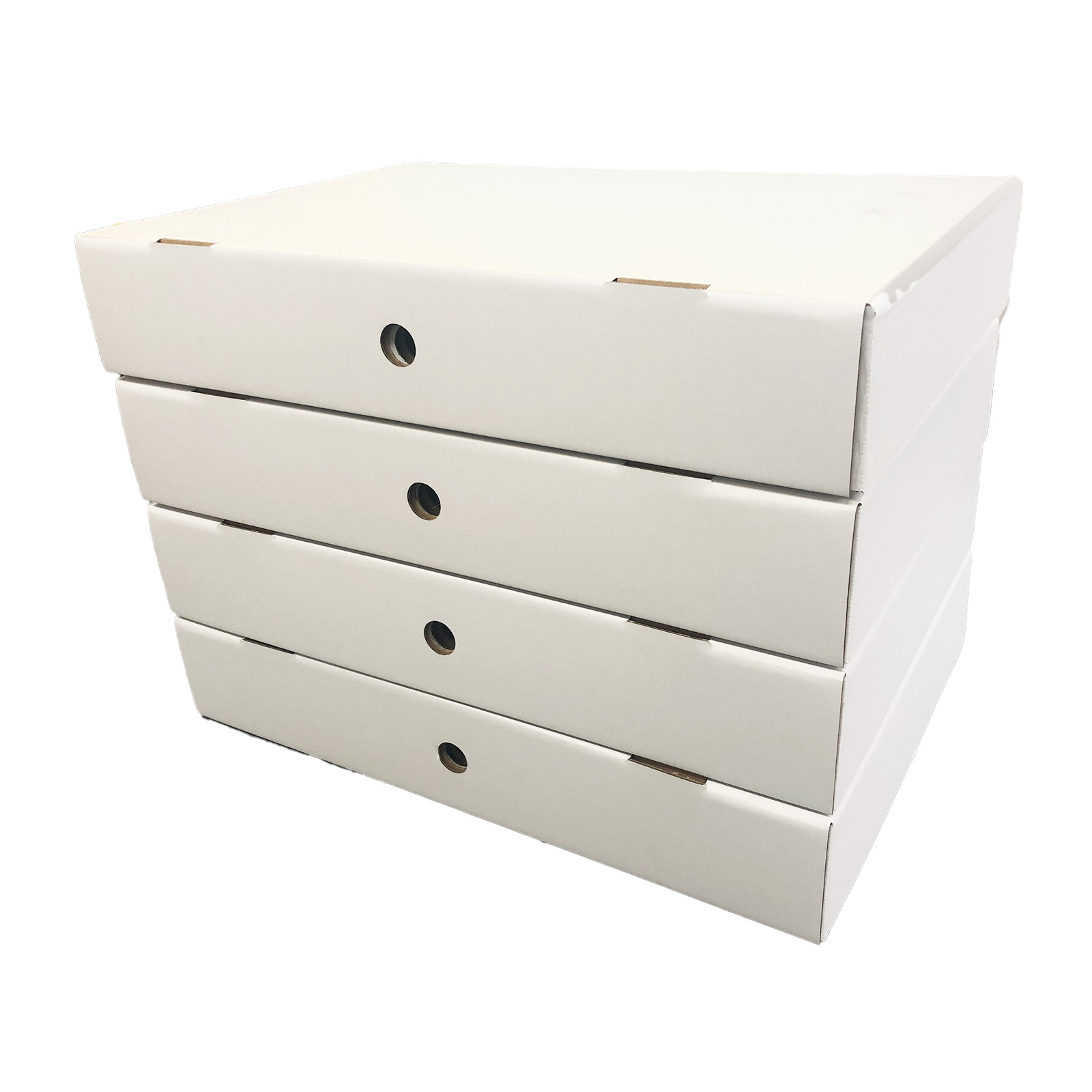 タチバナ産業 [思い出ボックス] メモリアルボックス ホワイト １箱・３箱・４箱入 国産 段ボール 卒園 卒業 子供 作品 収納 ケース スタッキング 箱